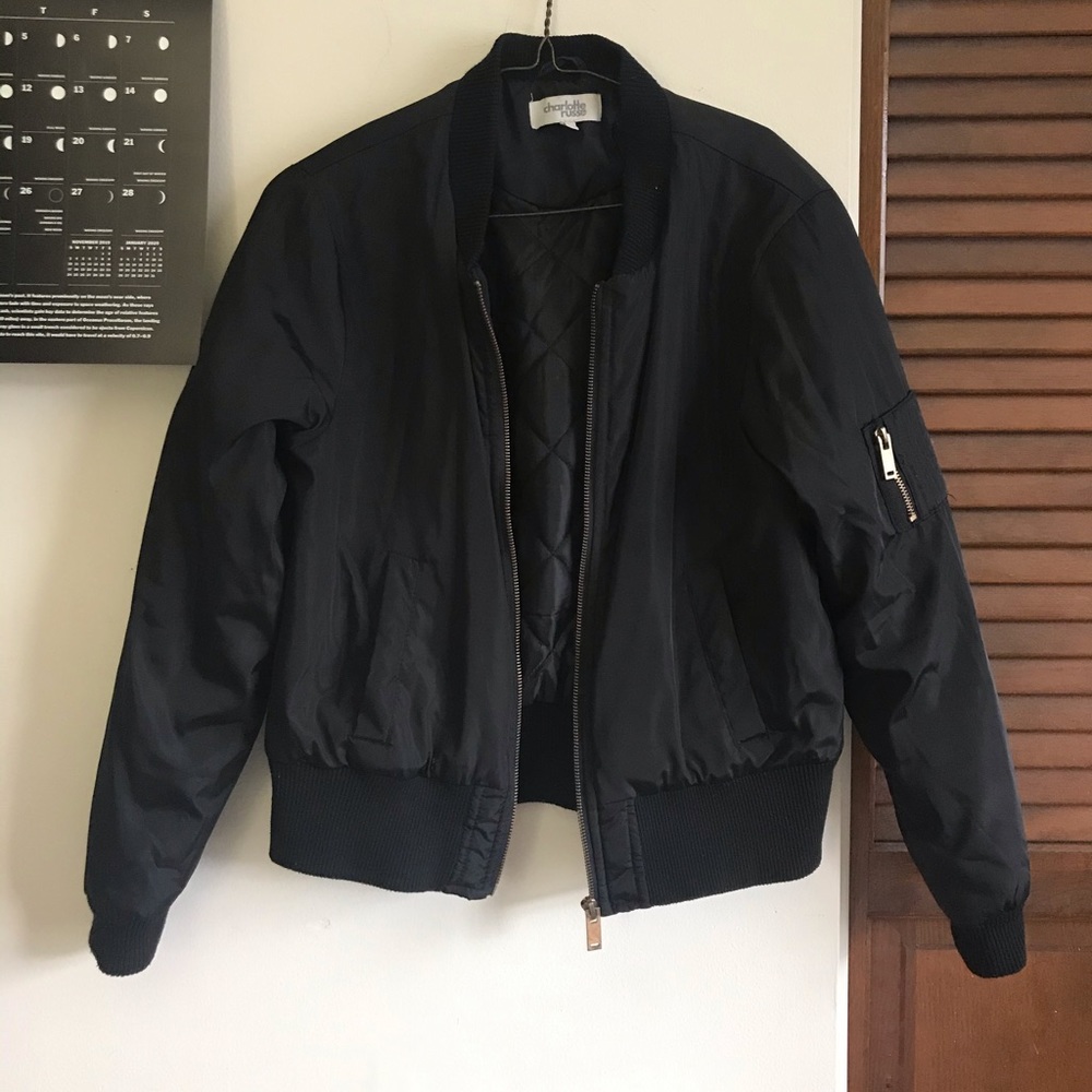 Black Bomber Jacket